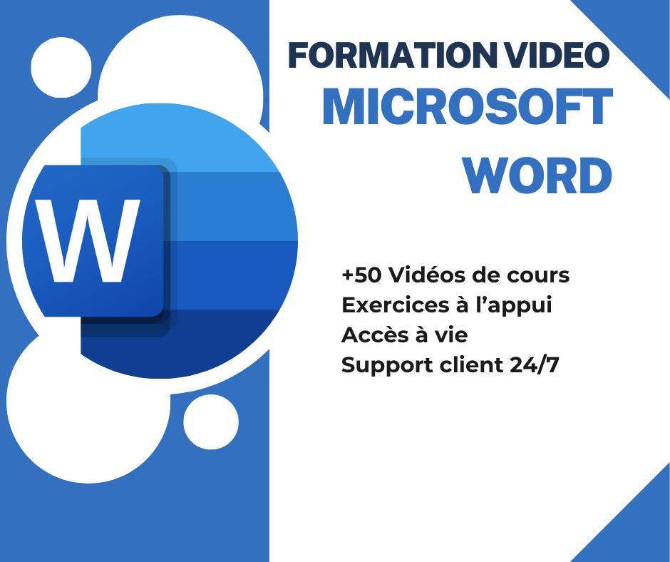 Pack complet de formation vidéo en Microsoft WORD